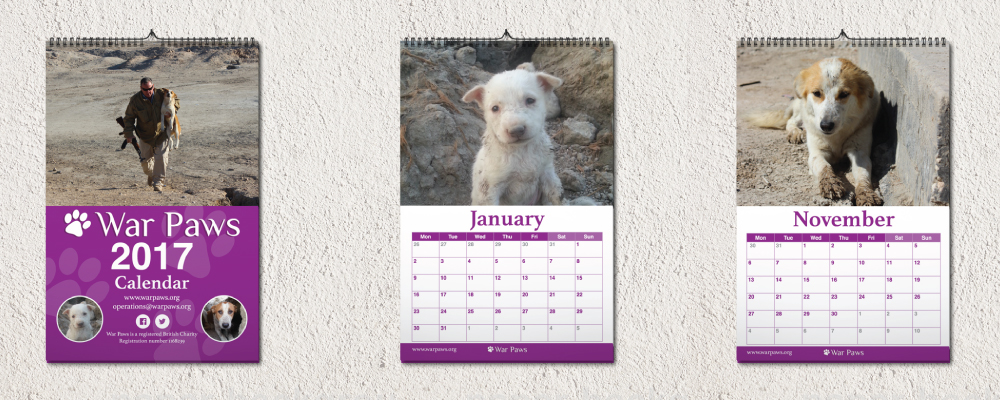 War Paws, Charity Calendar