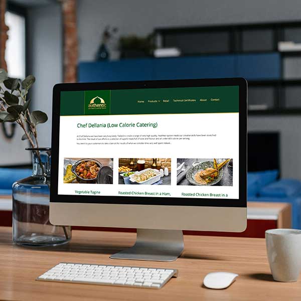 Authentic Curry Company, Website on Mac