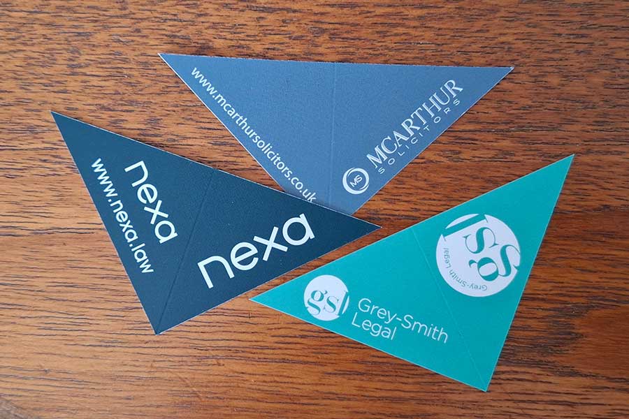 Legal Corners, Blue and teal bespoke with logo